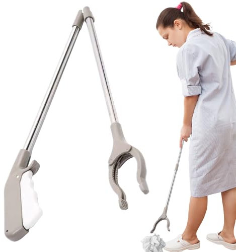 2 Herramientas Plegables Grabber Reacher de 84 cm, Pinzas de Agarre para Personas Mayores, Brazo de Agarre, Plegable, Pinzas de Basura, Pinzas de Agarre, Pinzas de Recogida de Basura, Pinzas de Mano