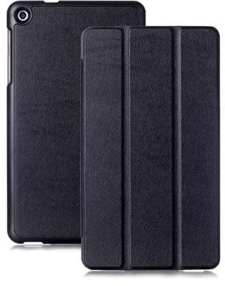 UPFKFOJZX Custodia per Huawei MediaPad M1 8.0 s8-301W/S8-301U/S8-303L, custodia protettiva sottile in pelle PU con supporto per tablet MediaPad M1 8.0 s8-301W/S8-301U/S8-303L (nero)