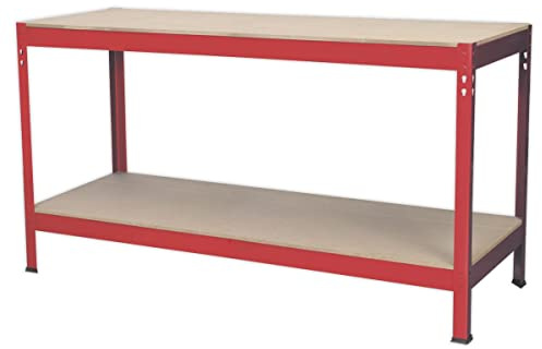 Sealey AP1535 1.53m Steel Workbench with Wooden Top