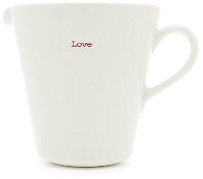 Keith Brymer Jones - Word Range - Large Ceramic White Jug - Love - 500ml - Gift Boxed