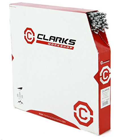 Clarks MTB/Hybrid S/S Inner Brake Wire W1.5 x L2000 mm, Barrel Nipple, Dispenser Box - 100 Pieces