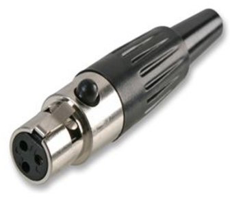 Mini/Small XLR Female Socket Solder Connector - For Headset & DJ Microphone Cable - Loops