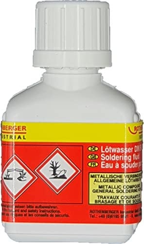 Rothenberger Industrial Lötwasser | Weichlöten | Löten | 24 ml | Flussmittel | 035719E