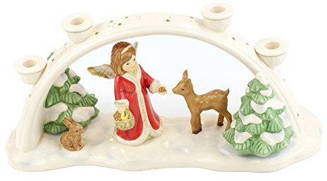 Goebel Der Wald im Winterkleid Figur, Steingut, bunt, 32 x 11 x 14 cm