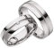 JC Trauringe 925er Sterling Silber Paar-Preis I Ehe-Ringe mit kostenloser Gravur I Verlobungsringe 6 mm breit inkl. Etui-Box I Herren-Ring ohne & Damen-Ring mit Zirkonia-Stein I Gr. 48 bis 72 I A19