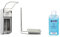 Medi-Inn Wandspender Aluminium Langer Armhebel für 500 ml Euroflaschen + Medi-Inn Tropfschale mit Edelstahlgehäuse + Bode | Hartmann Sterillium 500 ml