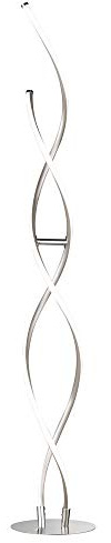 WOFI 3331.02.64.6000 A, Standleuchte, Aluminium, 16.2 W, Integriert, Nickel matt, 22 x 22 x 131 cm
