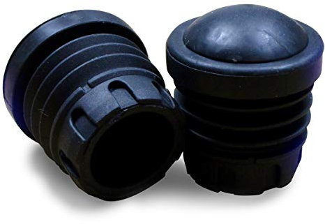 ajile Embout Antidérapant en Caoutchouc Renforcé Vulcanisé NOIR pour Pied de Chaise Diamètre EXTÉRIEUR 20 mm – Sachet de 16 Pièces – EHC120x16-FBA