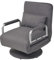 vidaXL Drehstuhl Klappbar Verstellbare Rückenlehne Schlafsofa Schlafsessel Gästebett Liege Realxsessel Chaiselongue Sessel Dunkelgrau Stoff