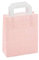 Papiertragetasche 18+8x22cm rosa mit weißen Punkten Größe 100 Stück