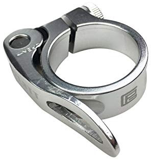 PLATT Bike Seat Post Clamp Aluminium Alloy Bicycle Quick Release Seatpost Collar 28.6mm / 31.8mm /34.9mm Silver