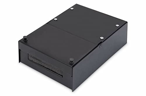 DIGITUS Anschlussdose - 4 Port - Für Keystone-Module - Konsolidierungspunkt Aufputz-Gehäuse - Netzwerk-Dose - Schwarz