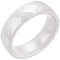 PAURO Damen Herren Schmuck Hoch Poliert Klassisch Design Engagement Hochzeitsband Ringe Keramik 6MM Weiß Größe 60 (19.1)