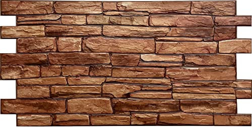 ca. 7qm/15 Stück 3D PVC FLIESEN Wandpaneele Wandverkleidung PVC-Verkleidung Holz oder Stein Imitat 1 mm stärke!