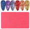 NC 1Pcs Nail Art Druckvorlage DIY Nail Art Druckvorlage 3D Nail Mold Skulptur Nail Art Mold Nail Art Silikon Druckmuster Vorlage Nail Decorating Tool Silikon Maniküre Werkzeuge