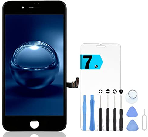 CD37 Screen Replacement for iPhone 7 – 4.7 LCD Display with Touch Screen digitizer- LCD Screen with Full Assembly Kit and Repair Tools (Black)