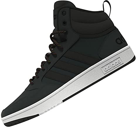 Adidas Herren Hoops 3.0 MID WTR Sneaker, shagrn/ironmt/cblack, 44 EU
