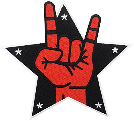Finally Home Großer Rock Stern Patch zum Aufbügeln | Musik Patches, Rocker Rückenpatch, Rock n Roll Backpatch, Aufnäher