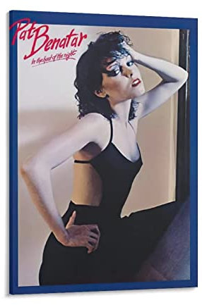 ZHUYING Pat Benatar Poster Rocksänger Poster Musikposter Sexy Gril-Poster Kunstwerke Leinwand Poster Wandkunst Drucke Zuhause Moderne Dekoration 30 x 45 cm
