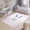 TAPISO Emma Teppich Waschbar bei 30 Grad Rosa Panda bedruckter Kinderteppich Antirutsch Kinderzimmer Jugendzimmer Modern ÖKO-TEX 160 x 230 cm