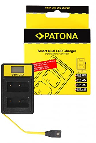 Patona Smart Dual LCD Ladegerät Fujifilm NP-W126