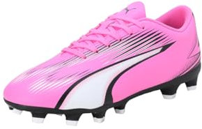 PUMA Ultra Play Fg/AG Jr, Soccer Shoe Unisex-Bambini, Poison Pink White Black, 28 EU