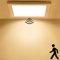 HiBay Deckenlampe mit Bewegungsmelder 18W Weiß Deckenleuchte Flach LED Sensor Decken Lampe Warmweiß 230V für Bad Flur Treppen