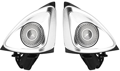 KIMISS 4D-Rotationslautsprecher-Hochtöner-Set, Car-Audio-Hochtöner 64-Farben-4D-Rotations-Hochtöner mit LED-Umgebungsbeleuchtung für E-Klasse W213 2017–2021