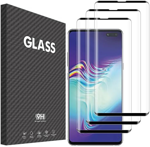 Vsjnk Screen Protector für Samsung galaxy S10 5G mit 3 Stück Panzer Schutz Glas 9H Härte Tempered Glass,Anti-Kratzen,Anti-Bläschen,HD Displayschutzfolie,kompatible mit Samsung S10 5G