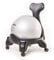 KIKKA ACTIVE CHAIR - Ergonomischer Stuhl mit aufblasbarem Ball (Grau)