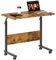 soges Mesas para Ordenador 80 x 40 cm Mesa Móvil de Ordenador Portatil con Ruedas, Sofá Mesa, Mesas de Centro