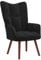 vidaXL Relaxsessel, Sessel mit Stahlrahmen Holzbeinen, Relaxstuhl Polsterstuhl mit Armlehne, Fernsehsessel Polstersessel Wohnzimmer, Modern, Schwarz Samt