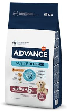 Advance Maxi Senior, Pienso para Perros Senior (+6 años) de Razas Grandes con Pollo, 12kg