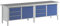 ANKE | Werkbank Breite 2800 mm | Gestellbauweise | 2 Türen | 6 Schubladen mit Teilauszug | Universalplatte