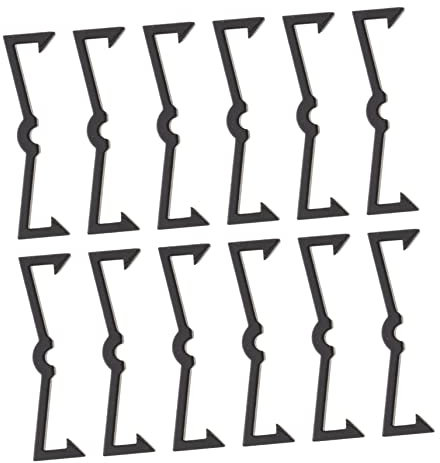 NIYANGLE 200 Pièces Boucle De Fixation De Crochet Cintre Noir Pour Panneau Perforé Cintres Crochet De Cheville Noir De Verrouillage D'Arrêt De Panneau Perforé