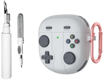 TSVSXS Silicone Case Compatible with Bose QuietComfort Earbuds II/QuietComfort Ultra with Keychain, Cute Game Design Soft Protective Cover for Kids with Cleaning Kit