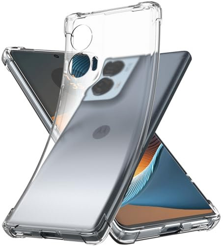 YESARMOR Transparent Silicone Case for Motorola Edge 50 Fusion, Soft TPU, Anti-Scratch Shockproof, Bumper Clear Protective Phone Case
