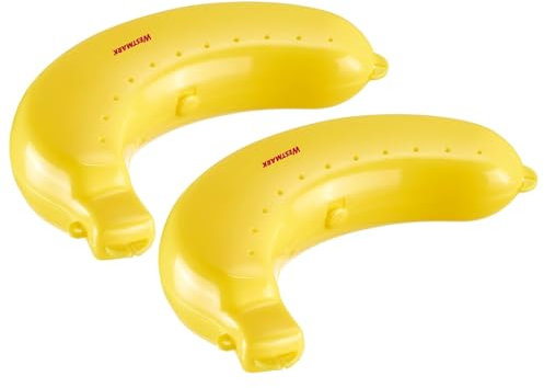 Westmark 2 Bananendosen – Praktische Premium-Bananenboxen, robust & BPA-frei, perfekter Schutz für Unterwegs – 235 x 139 x 52 mm