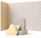 12 Stück Akustikplatten Selbstkleben, Schallabsorber, 30x30x0.9cm, Schalldämmung Wand tür Decken, Akustikpaneele für Gaming Deko, Büros, Studios, Schallschutzplatten (Kamelfarbe)