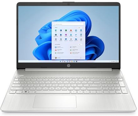 HP 15s-fq5021na Laptop PC (Intel Core i5-1235U 12th Generation CPU | 8GB DDR4 RAM | 256GB SSD | Intel Iris Xe | 15.6 Inch Full HD | Windows 11 Home | Natural Silver) (Renewed)