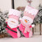 GISELA D 2 Stück Rosa Weihnachtsstrümpfe zum Befüllen, Nikolausstrumpf für Kinder und Erwachsene, Weihnachtsdeko zum Aufhängen