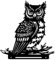 WADORN Hibou Oiseau Branche Forme Jardin Décoration, Noire Silhouette Jardin Piquets Décoratifs en Fer d'animal Sauvage Clôture Décoration Extérieure pour Muraux d'arbre Jardin Décor Extérieure