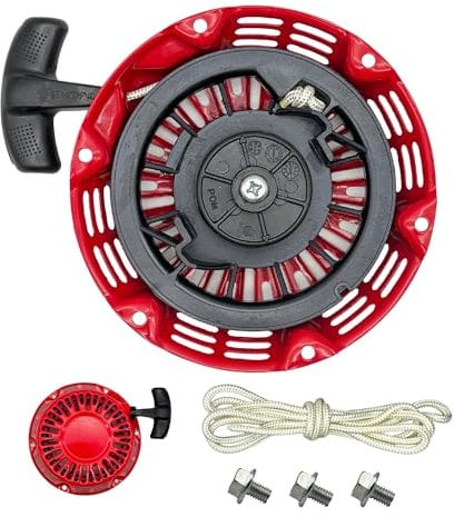 YGQ GX160 Pull Start Assembly with Recoil Starter Rope for Honda GX200 GX120 Pull Cord Replacement Red 28400-ZH8-023ZB 28400-Z0T-003ZB 28400-Z4M-305ZB