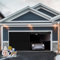 Kit d'isolation de porte de garage amélioré pour l'hiver – Rideau de porte de garage magnétique à isolation thermique avec coton épais, installation facile, résistant aux intempéries, coupe-vent et