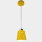 Modern Pendelleuchte Nordic Nachttisch LED Lampe Hängelampe Runde Macaron Schirm Esszimmerlampe Kreativ E27 Deckenleuchte Strahler für Wohnzimmer, Schlafzimmer, Küche, Arbeitszimmer, Ø13cm (Gelb)