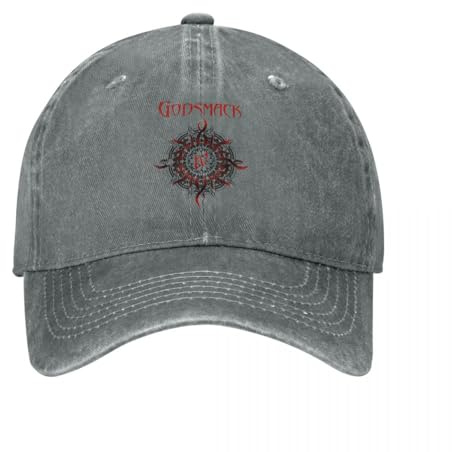 OAUMJIIL Mode Godsmack IV Baseball Caps Unisex Distressed Denim Washed Snapback Cap Heavy Metal Band Sommer Verstellbare Passform Hüte Cap Cap