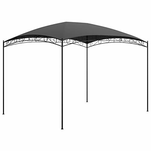 ShGaxin Tonnelle pour extérieur, pergolas de jardin, auvent extérieur, Pergola jardin extérieur, pergolas pour terrasse, gris anthracite, 3 x 4 x 2,65 m, 180 g/m²