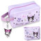 Kosmetiktasche, Kurom Makeup Tasche, Cartoon Kosmetiktäschchen für Handtasche mit Schlüsselanhänger Kosmetikspiegel, Kosmetiktasche Kinder Mädchen Jungen