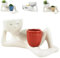Lazy Guy Planter Lustige Pflanzgefäße Blumentopf lächelnder Blumentopf Faul kleine Figur Blumentopf Doppelter Blumentopf menschliche Form Blumentöpfe (rot)