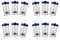 GIWFBQTR 12 Pieces Hydrogen Peroxide Contact Lens Case Cleaner, Eye Scleral Contact Lens Stiff Clip Washer Machine, Portable